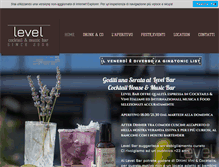 Tablet Screenshot of levelbar.it